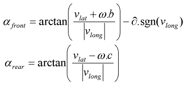 slip angle equations