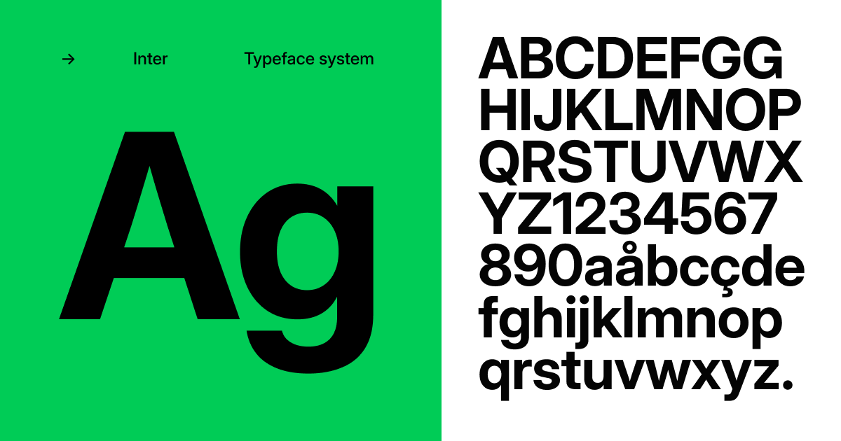 inter typeface