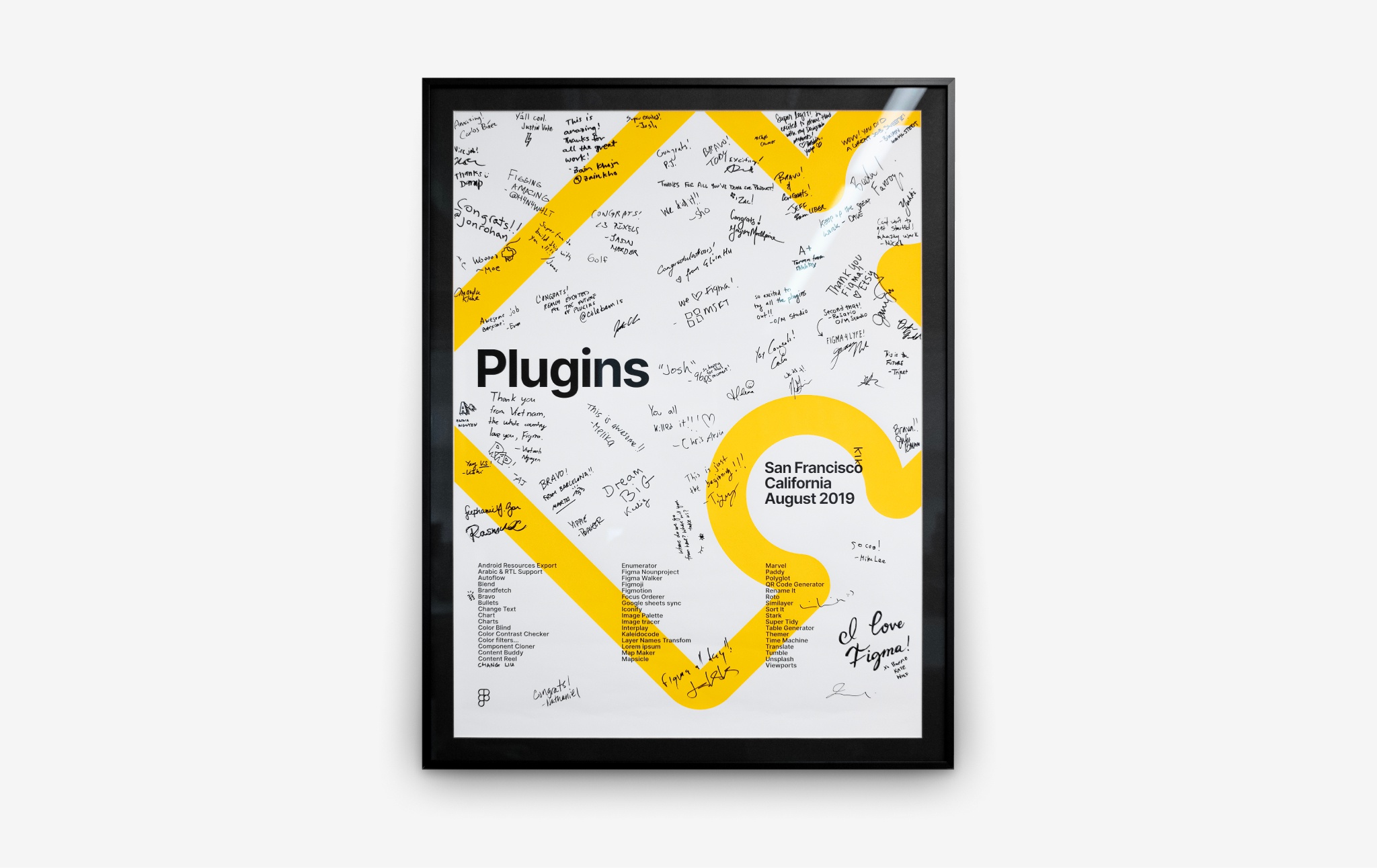 Photo of the plugins launch poster