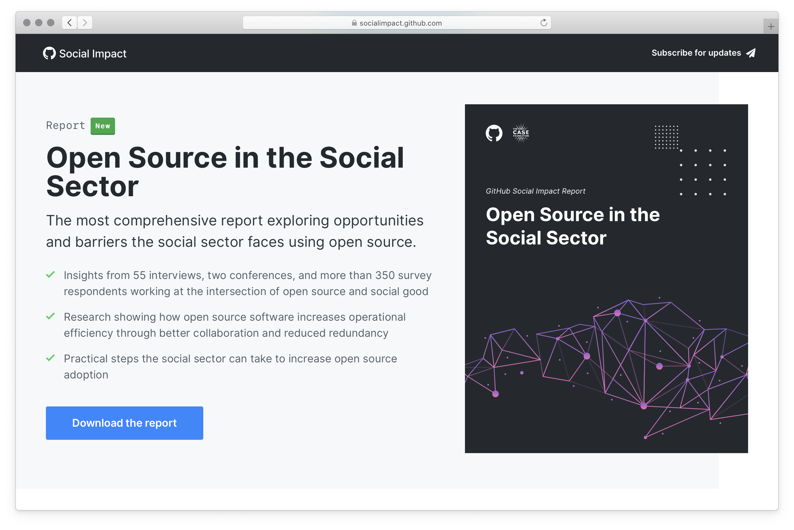 Screen shot of GitHub