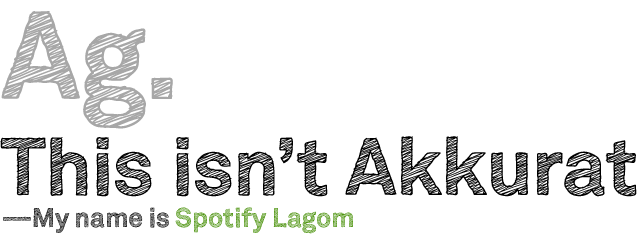 Spotify lagom